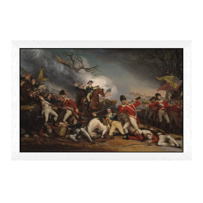 The Death Of General Mercer At The Battle Of Princeton, January 3, 1777 by John Trumbull - Floater Frame Painting on Canvas