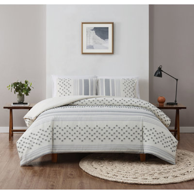 Polyester Plain Weave Geometric Shapes Duvet Cover