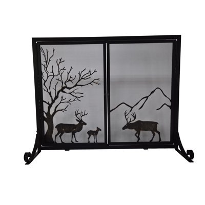 Aundrey 1 Panel Steel Fireplace Screen