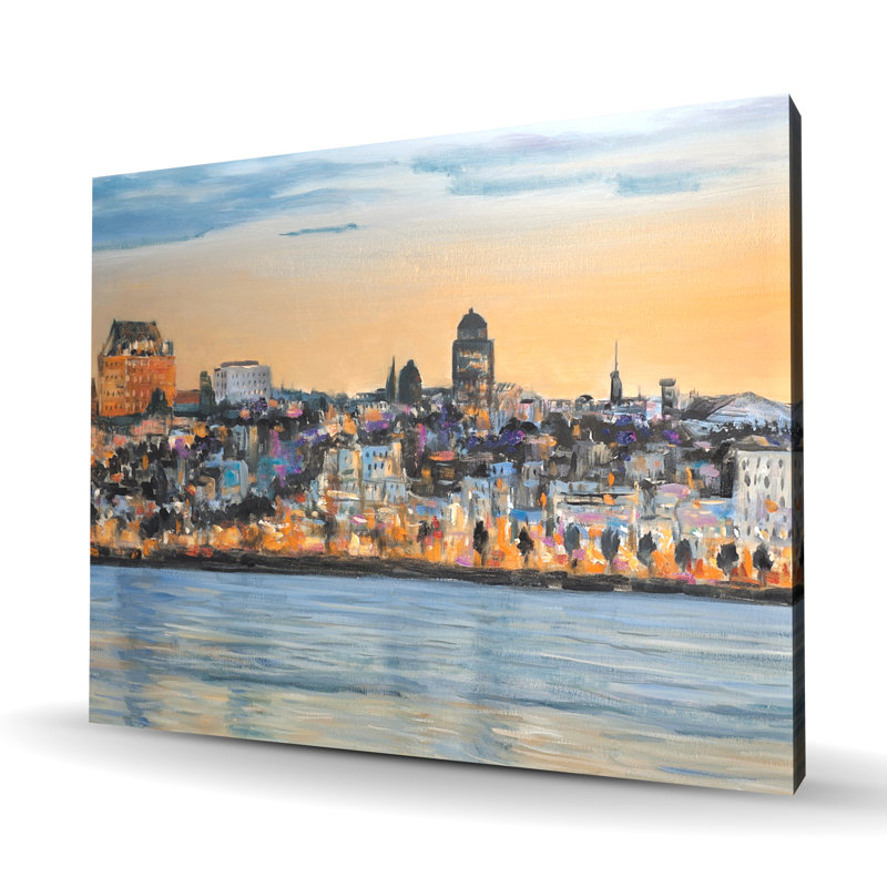 Horizon de Québec - décor de toile de salon