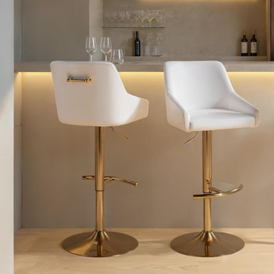 Tabouret de bar réglable avec pivot