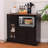 Alianne 35.4'' Narrow Sideboard Server Kitchen Food Pantry with Drawer, Microwave Cube and Outlet-1583261014