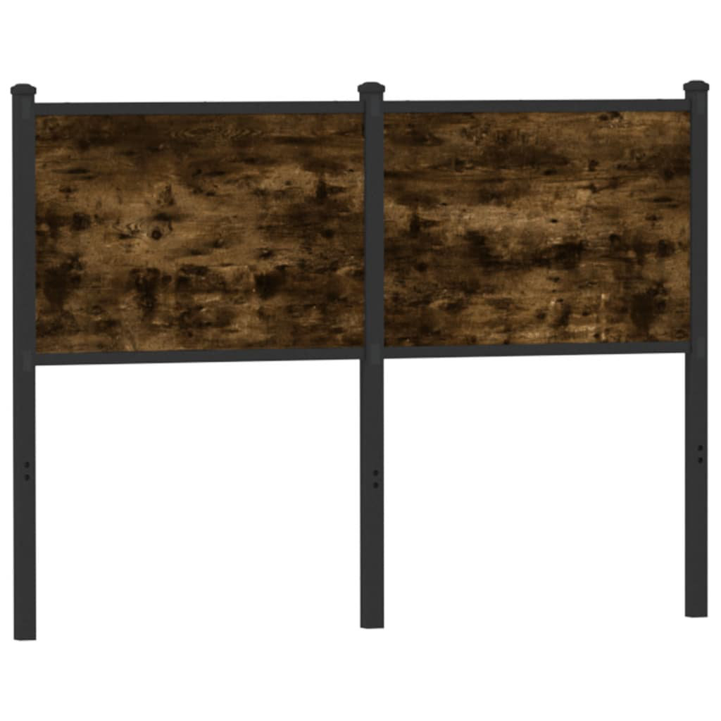 Vidaxl Headboard Brown Oak 150 Cm Engineered Wood And Steel