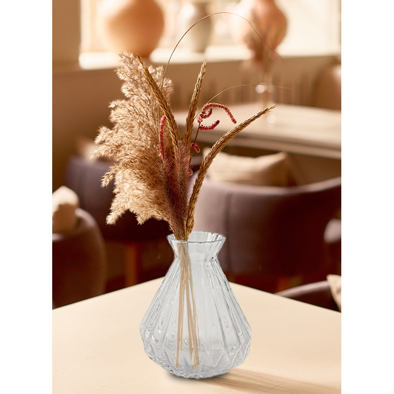 Ensemble de vases de table en métal 4 pièces, H 4,5 po x l 3,75 po x P 3,75 po