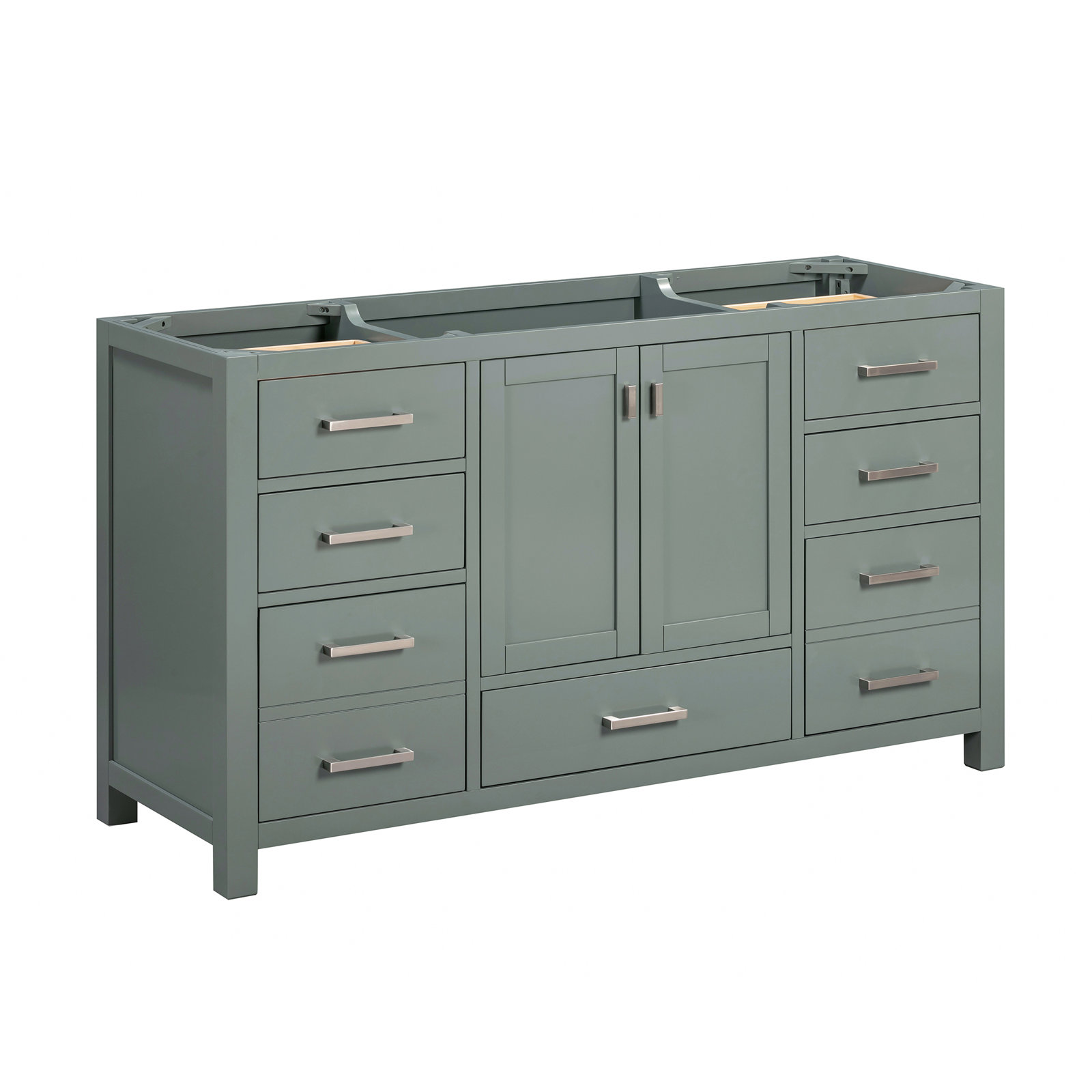 Reba Single Bathroom Vanity Base, Smoke Green