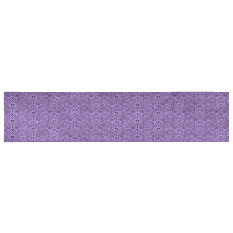 Chemin de table géométrique avicia, 72 po x 16 po, Mauve, Polyester
