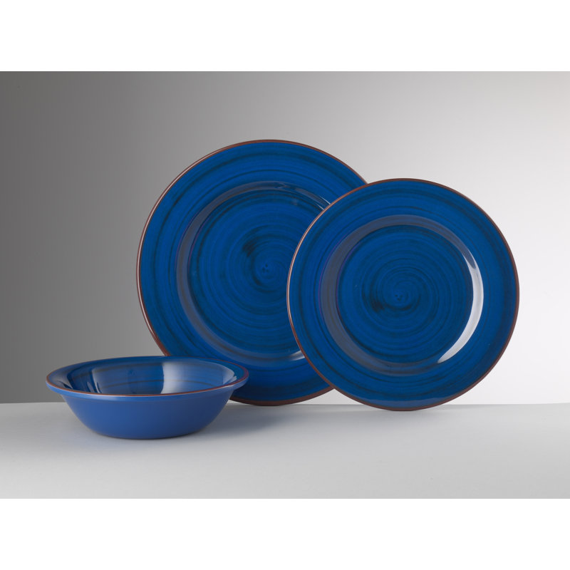 Assiette plate 10,5 "St Tropez, Bleu