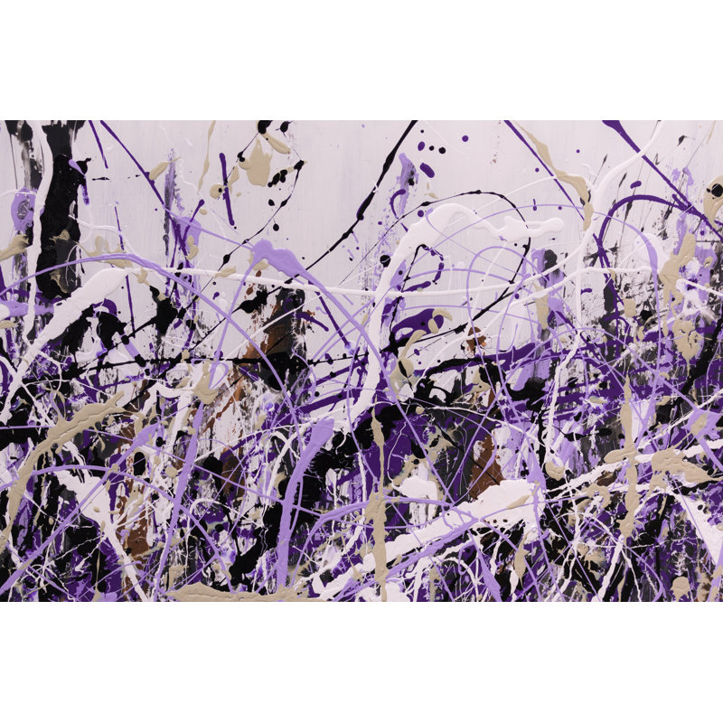 Abstract Splash Painting Art 1 Piece Wrapped Canvas Painting, 30cm H x 46cm W x 3.8cm D