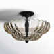 Libbie 4-Light Mottled Cocoa Semi-Flush Mount