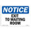 Exit to Waiting Room Sign