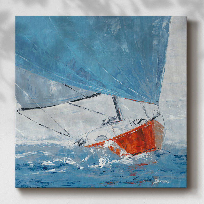 Jour gris sur toile, H 16 po x l 16 po