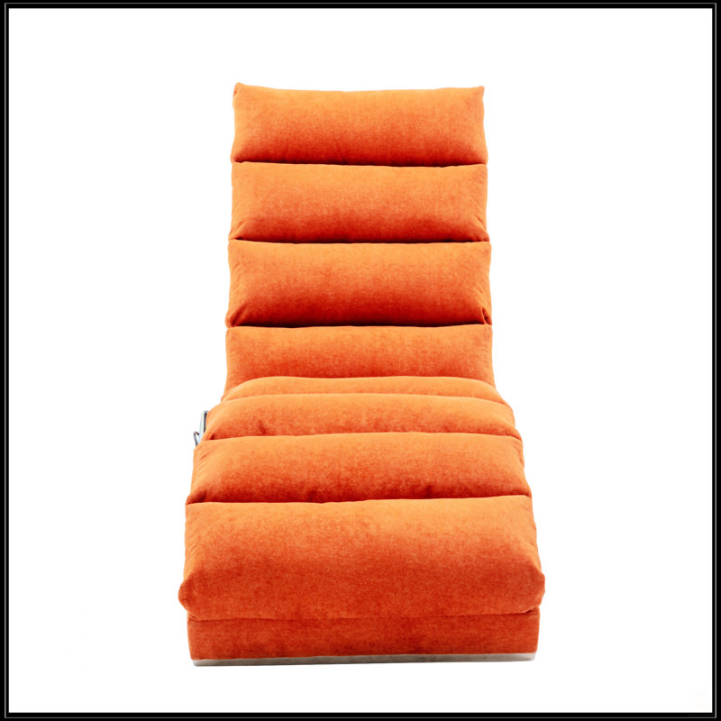 Chaise longue en lin, Orange