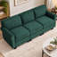 Canapé Varlune 240 cm en velours côtelé, canapé moderne 3 places avec assises profondes, coussins amovibles, accoudoirs épais, mousse à haute résilience et structure en bois massif-381095325