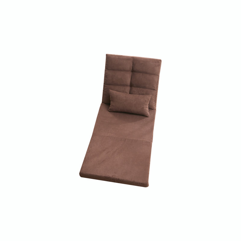 Triple Fold Down Sofa Bed, Brown Linen