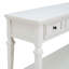 Console avec trois tiroirs supérieurs et tablette inférieure ouverte, facile à assembler-134385824-134385830-134385832