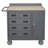 36'' W Manufactured Wood Top Workbench with Wheels