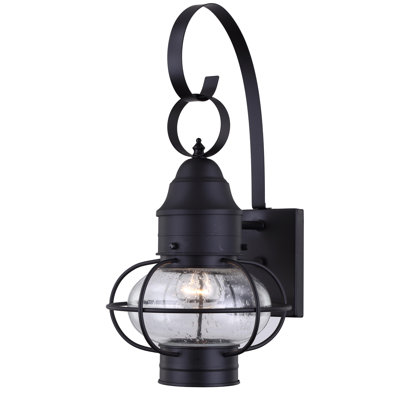 Matte Black Outdoor Wall Lantern