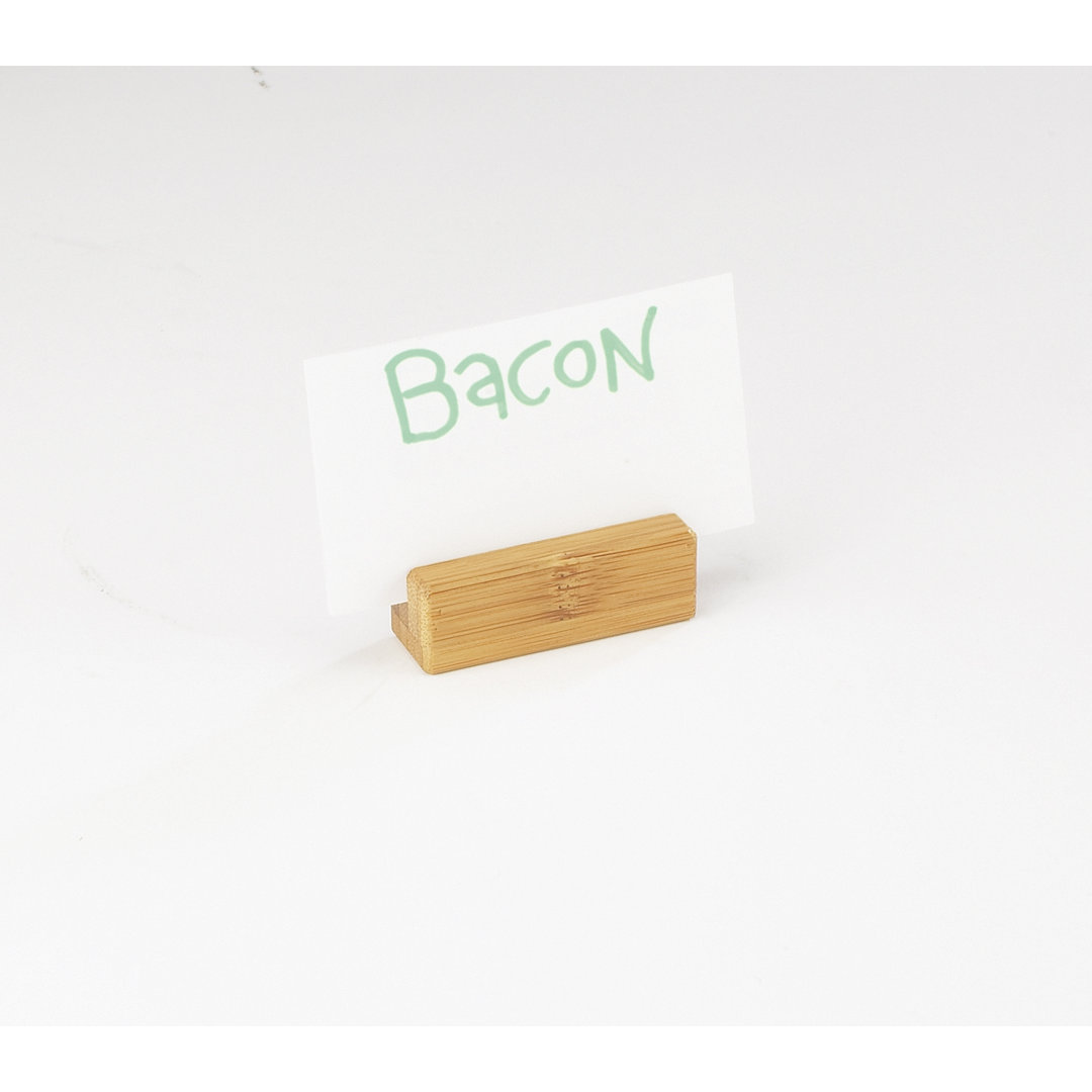 Bamboo Card Holder Cal-Mil