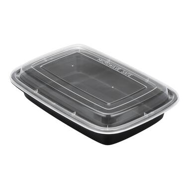 16-oz Asporto Microwavable To-Go Container - Clear Round Soup Container with for