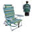 Folding Backpack Beach Chair, 4-position Adjustable Reclining Chair For Beach, Camp-191165908