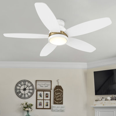 Ventilateur de plafond encastré avec lumière Mintun