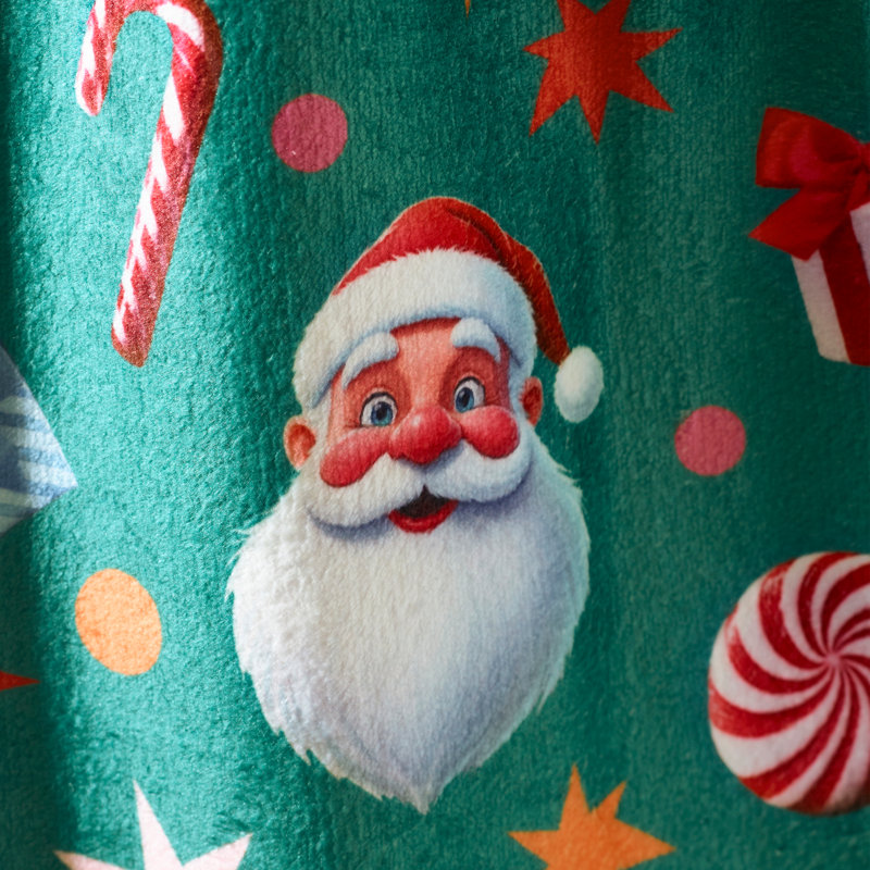 Christmas Icons Cosy Fleece Blanket Throw