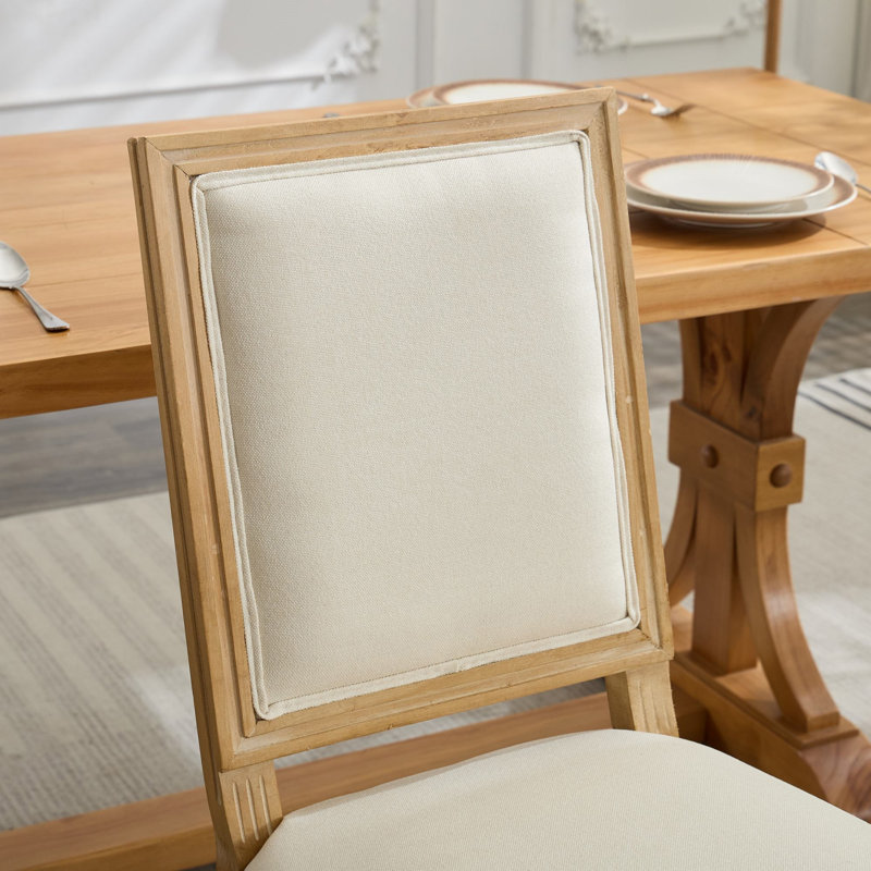 Ensemble de 2 chaises French Decor (table de salle à manger non incluse), Beige