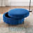 31.5"W Upholstered Round Ottoman With Reversible Lid, Velvet Storage Stool, Channel Tufted Pumpkin-Shape Footstool For Living Room, Bedroom And Office-367716810