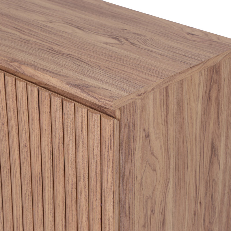 Marteen Cabinet Fluted Door, Terra Oak