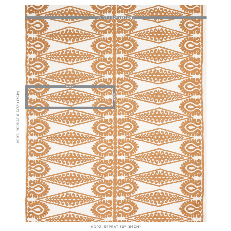 Tissu de broderie Seema, Or