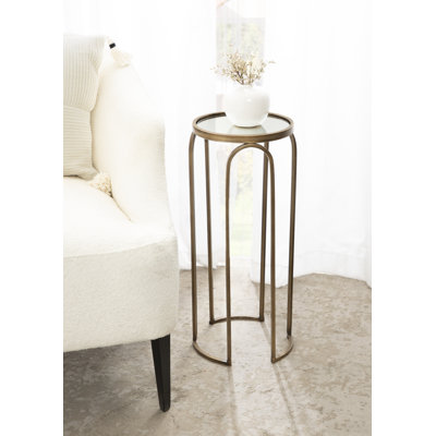 Mercer41 Pomeroy Metal Drink Table 11" x 11" x 24"