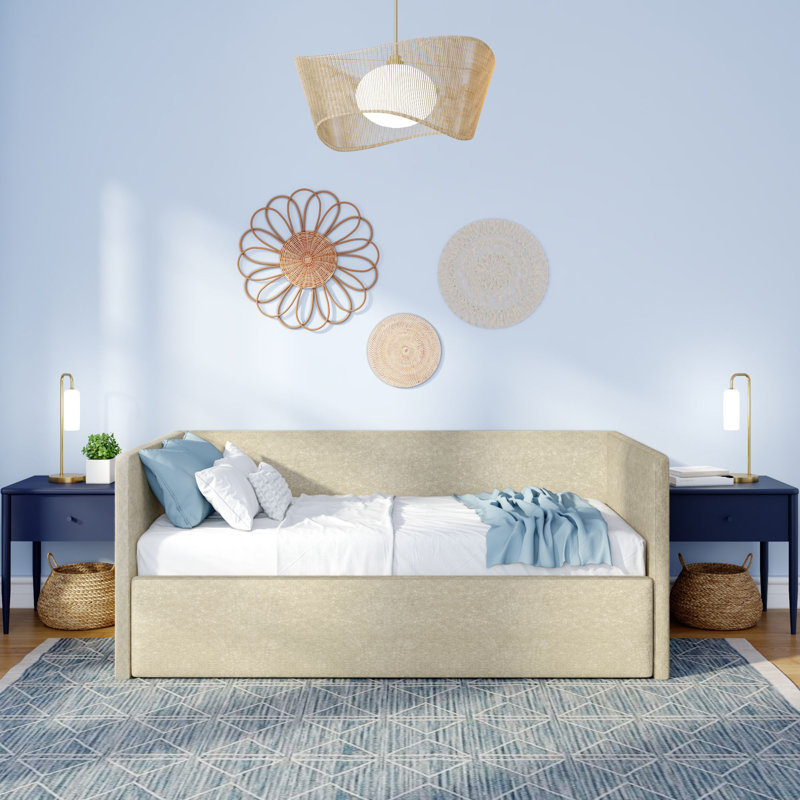 Lit de jour simple avec couchette Delaney, Gruau