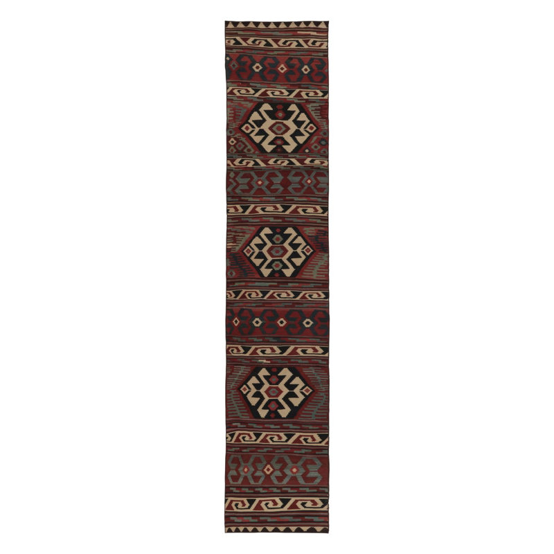 Kilim/Flatweave One-of-a-Kind 3'0x15'0 Hand Knotted Area Rug