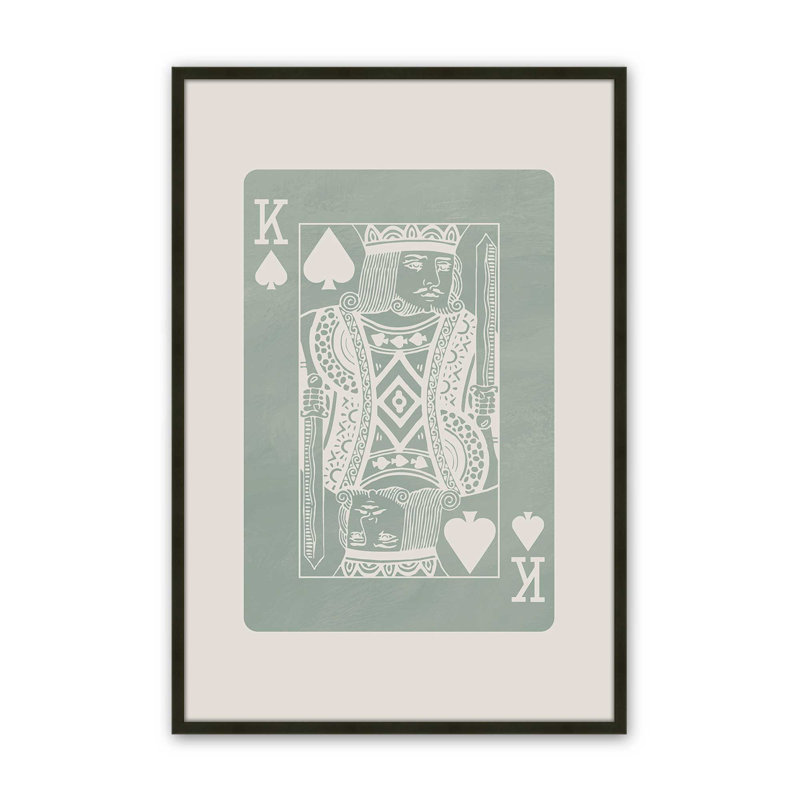Impression de carte «Sage King», H 25 po x l 19 po, Noir satiné