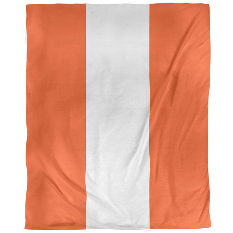 Housse de couette simple arizona, Housse de couette pour grand lit, Orange flamboyant