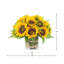 Faux Sunflowers in Vase-1031976619