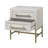 Hopper Studio Sophia 2-Drawer Nightstand in Natural Oak Look with Patterned Panels, Matte Hardware, and Minimalist Black Frame-1342446607