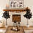 Artificial Halloween Black Fiddle Leaf Tree-1498542431