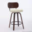 Ensemble de 2 tabourets de bar pivotants en similicuir 26 po-115824326