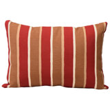 Kidney Pillow 17W X 12D X 3 Thick In Native Leaf Stripe