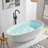 67" x 34.65" Freestanding Soaking Solid Surface Bathtub