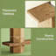 Table de chevet à 2 niveaux, table de canapé, console, table de couloir