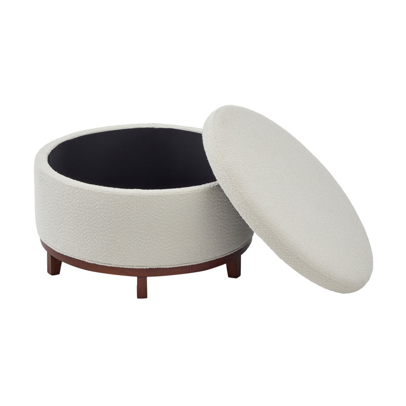 Repose-pieds avec rangement Lennox, Beige