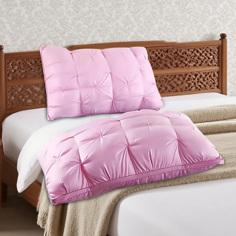 Coussin à pain 3D, doux et confortable, cadeau de qualité hôtelière (2 pièces), Rose
