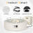 Magnesium Oxide Propane Outdoor Fire Pit Table with Tank Cover, Rain Cover and Wind Guard-1224210239