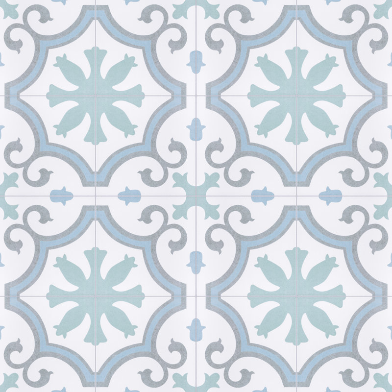 Lacour 9-3/4 in. x 9-3/4 in. Porcelain Floor and Wall Tile