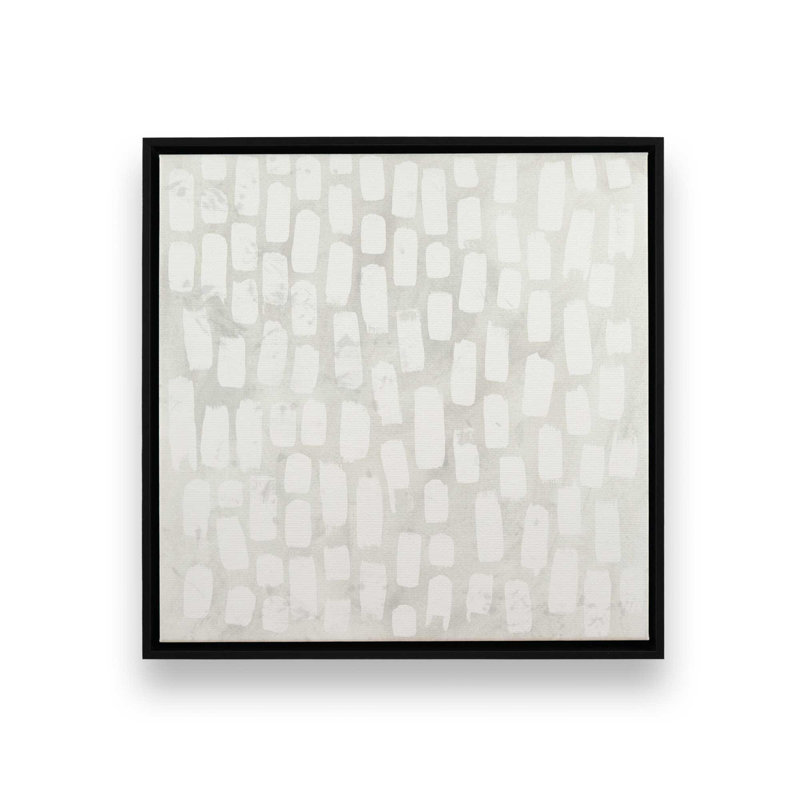 Airy Repetition I, reproduction sur toile dans un cadre, H 12,75 po x l 12,75 po, Noir satiné