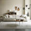3 Seater Linen Blend Sofa