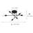 Renshaw 6 - Light Bulbs Sputnik 21.65" Semi Flush Mount Light Fixture-1624057254