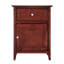 Table de chevet en cerisier pour meubles de chambre à coucher - 25 po de hauteur x 19 po de largeur et 15 po de profondeur, grand tiroir de rangement pour accessoires de nuit, matériaux de qualité, durabilité à long terme